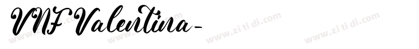 VNF Valentina字体转换